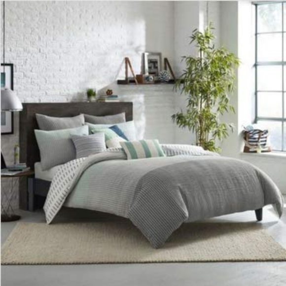 Kas Room Bedding Finley Twin Size Duvet Cover In Grey Poshmark